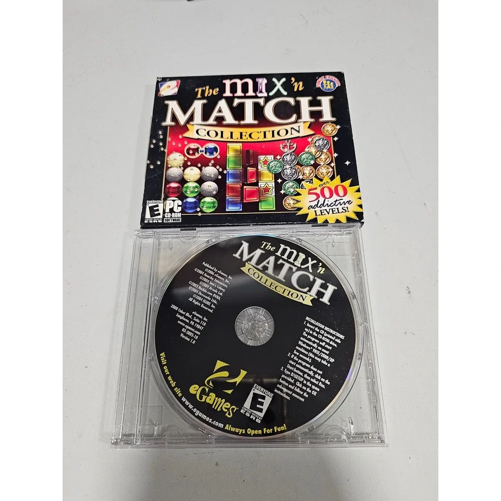 The Mix n Match Collection PC CD-ROM Jewel Quest eGames 500 Levels Puzzle Game
